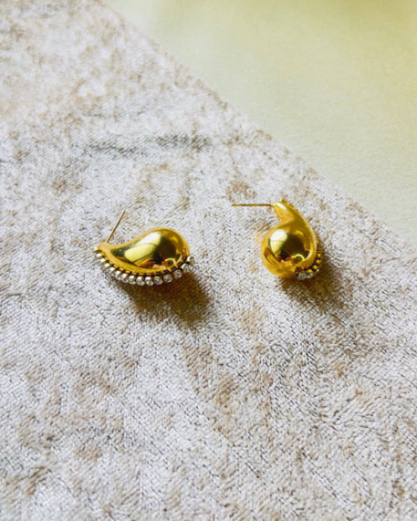 Zirca Trace Teardrop Earring