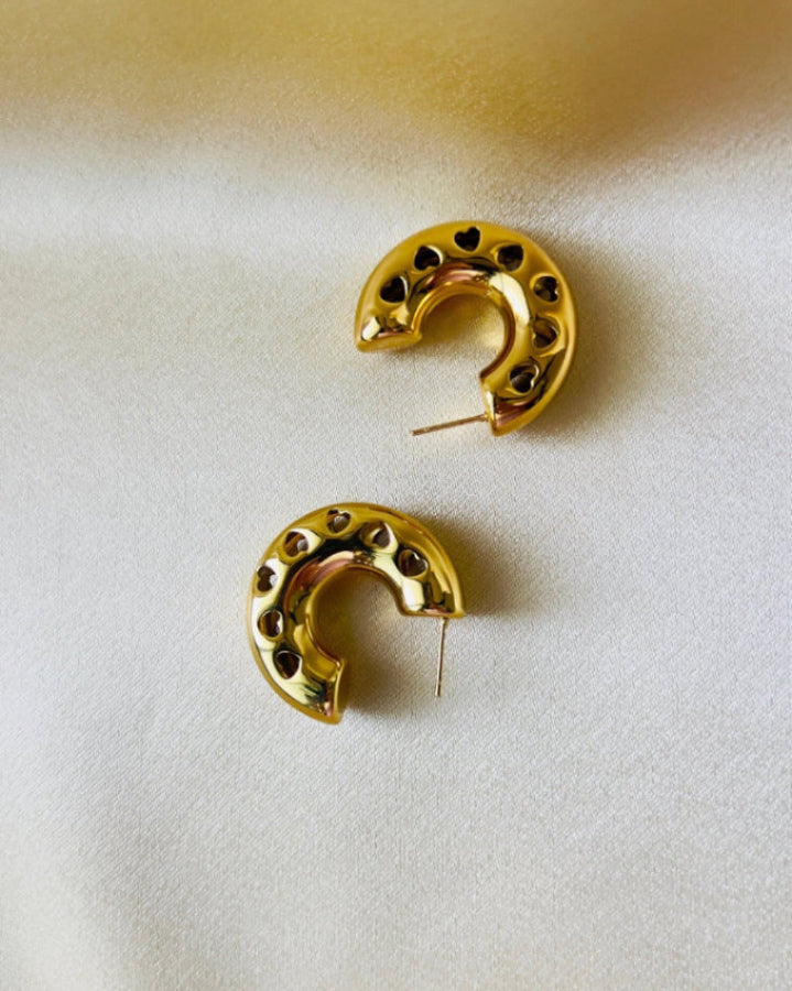 Cupid Hoop Statement Earring