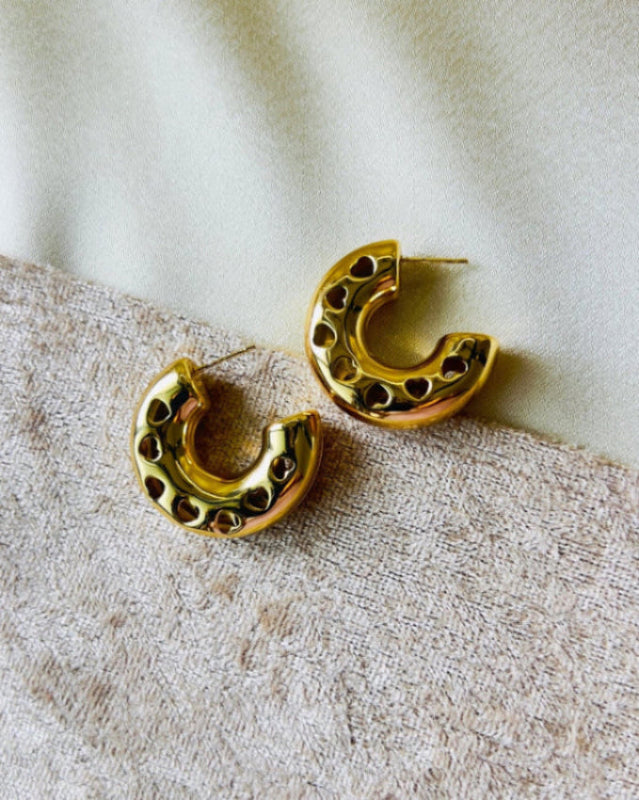 Cupid Hoop Statement Earring