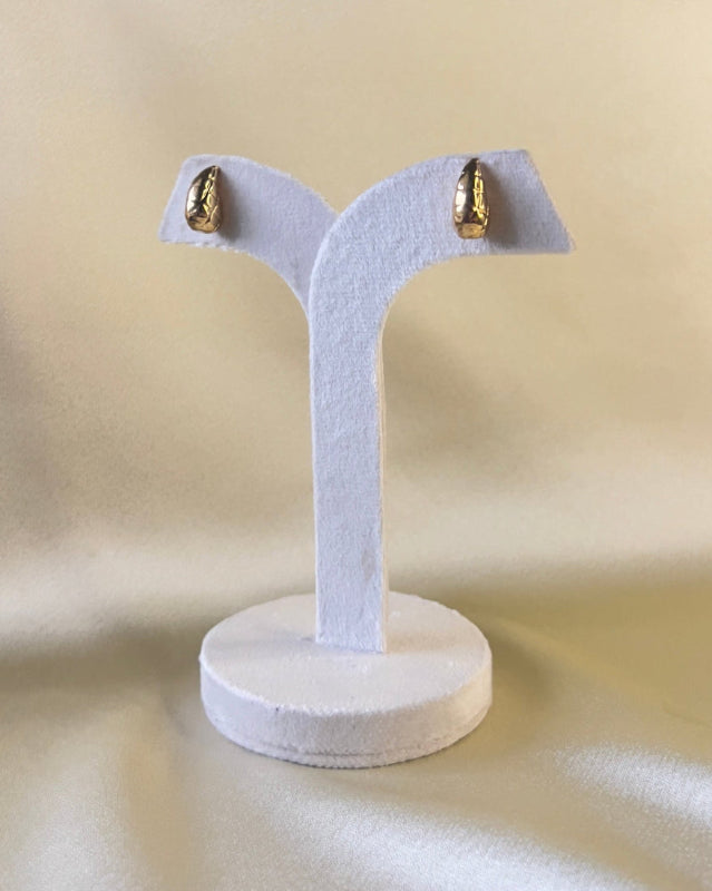 Mini Check Teardrop Earring