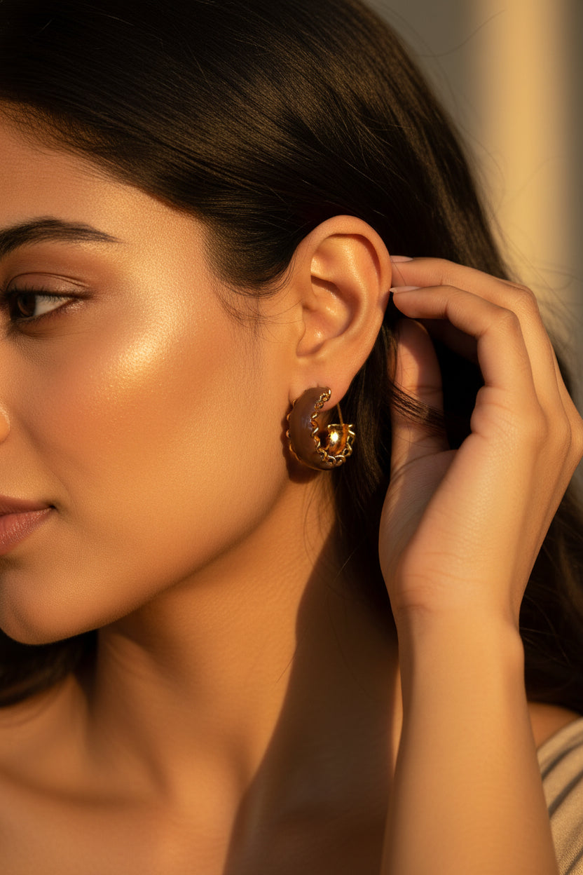 Cocoa Brown Hoops