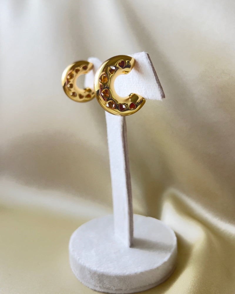 Cupid Hoop Statement Earring