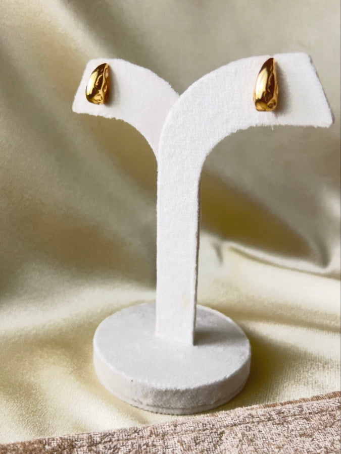 Mini Molten Teardrop Earring