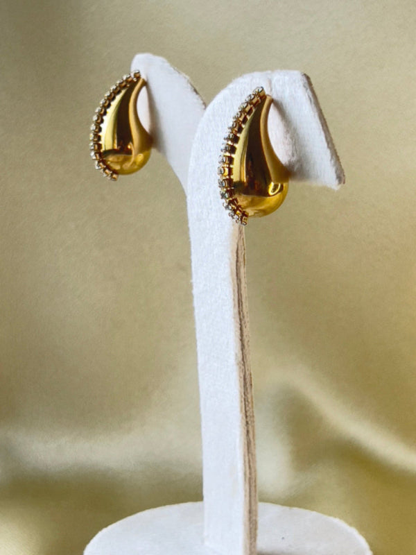 Zirca Trace Teardrop Earring
