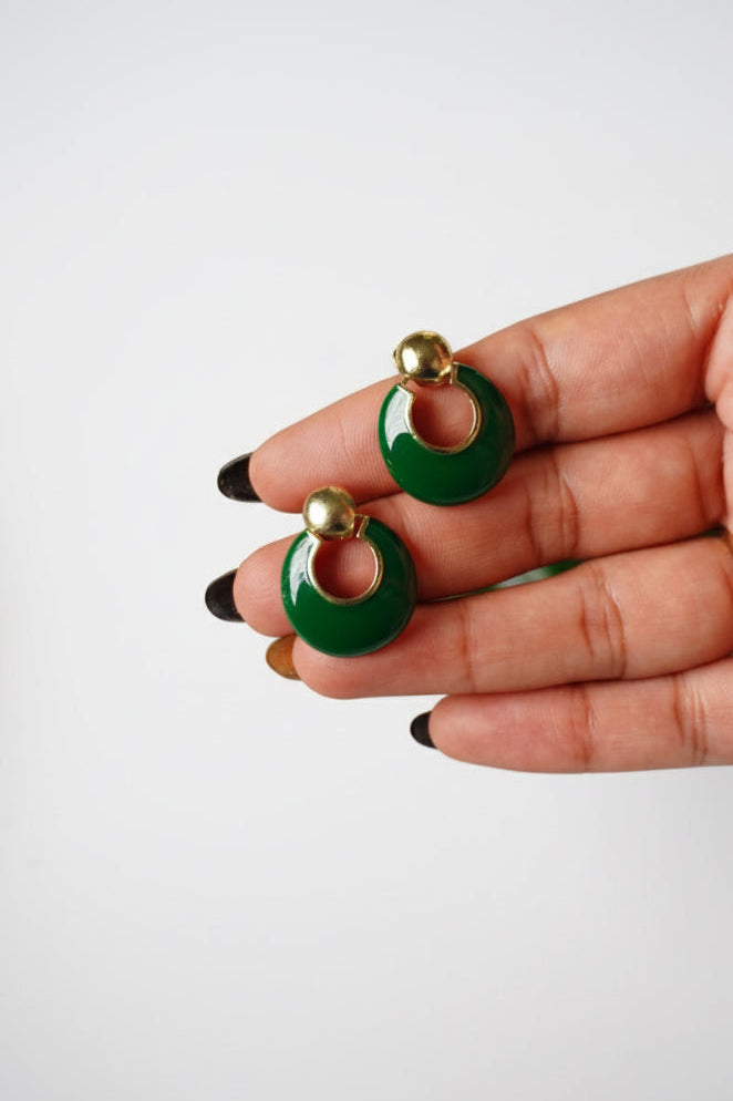 Emerald Ringlet Earring