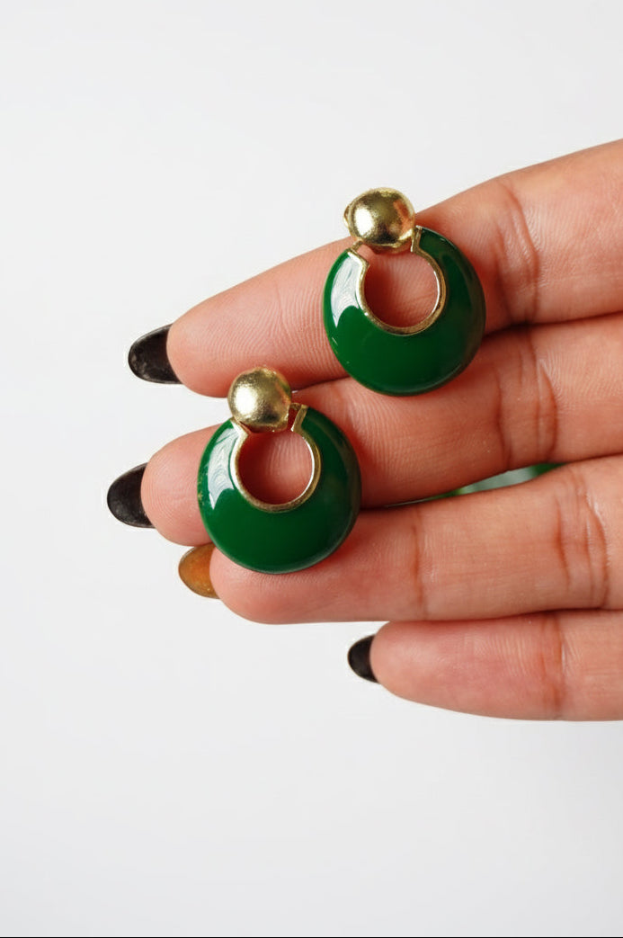 Emerald Ringlet Earring