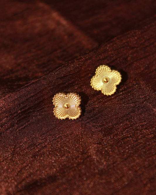 Gold Clover Earring