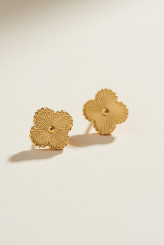 Gold Clover Earring