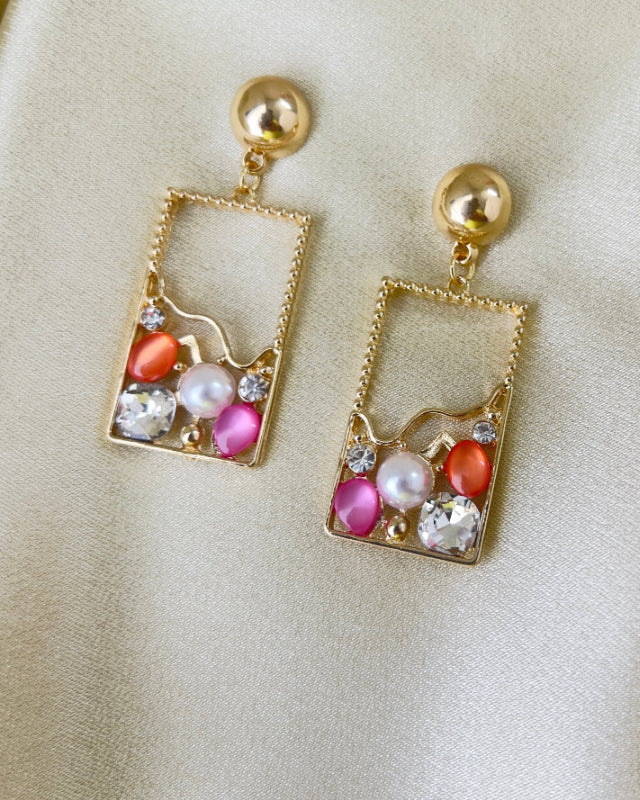 Square Dangler Earring