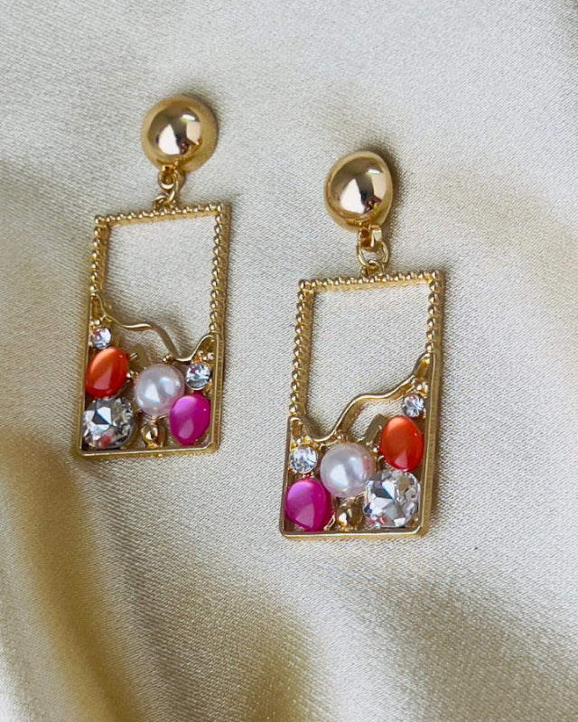 Square Dangler Earring