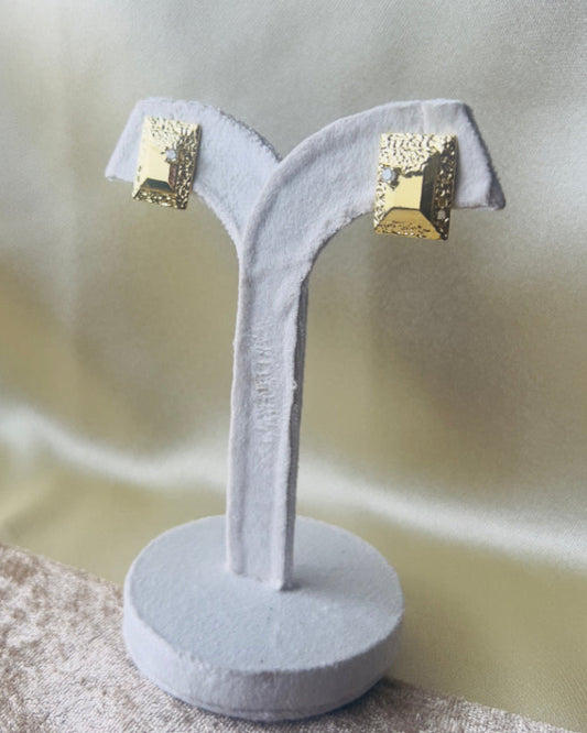 Queen Square Statement Earring