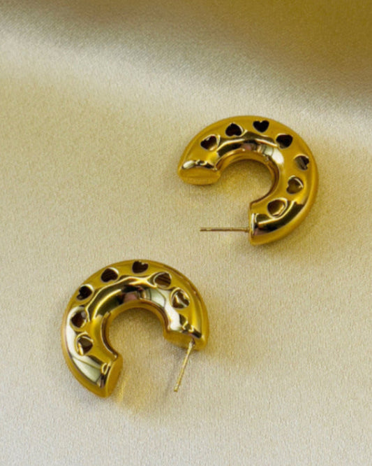 Cupid Hoop Statement Earring