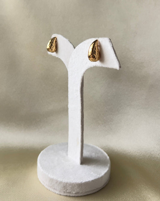 Mini Check Teardrop Earring