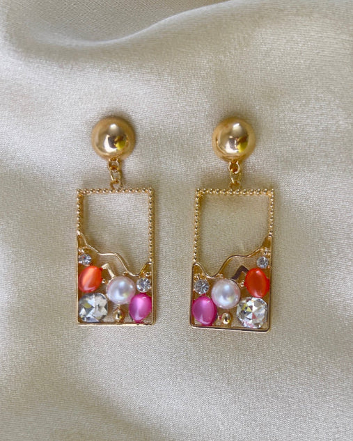 Square Dangler Earring