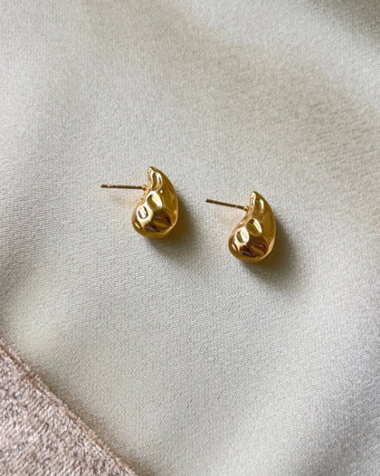 Mini Molten Teardrop Earring