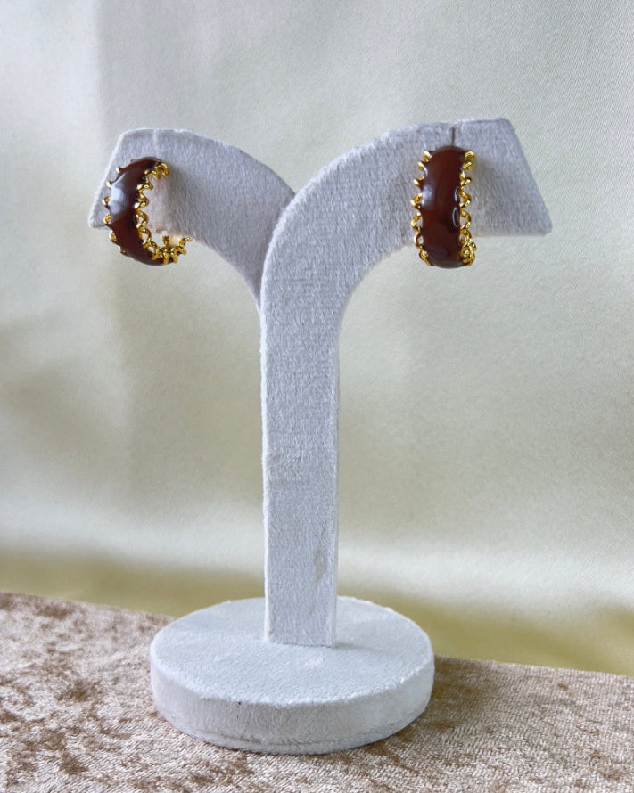 Cocoa Brown Hoops